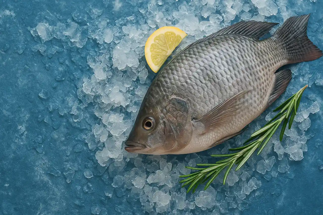 Tilápia Inteira limpa e fresca, inteira
